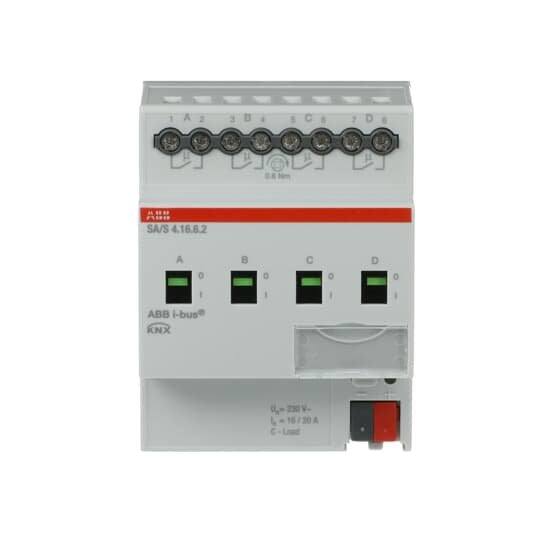 ABB Stotz S&J - Bussystem-Schaltaktor Schaltaktor 4-fach SA/S4.16.6.2 16A, C-Last REG