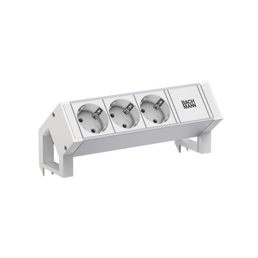 Bachmann - Multi-Tischsteckdose Steckdosenleiste 937.406 DESK2 ALU WHITE
