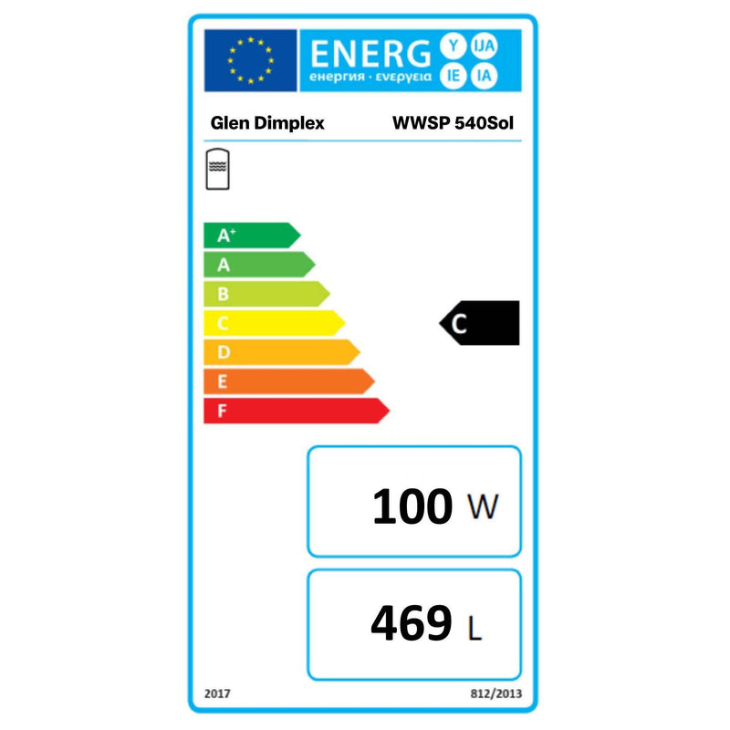 Glen Dimplex SEE - Solarwarmwasserspeichergefäß Solar-Warmwasserspeicher WWSP 540 SOL für Wärmepumpen