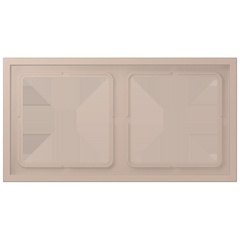 Jung - Abdeckrahmen Rahmen 2-fach LCZ 982 BF 240 ombre brulee claire