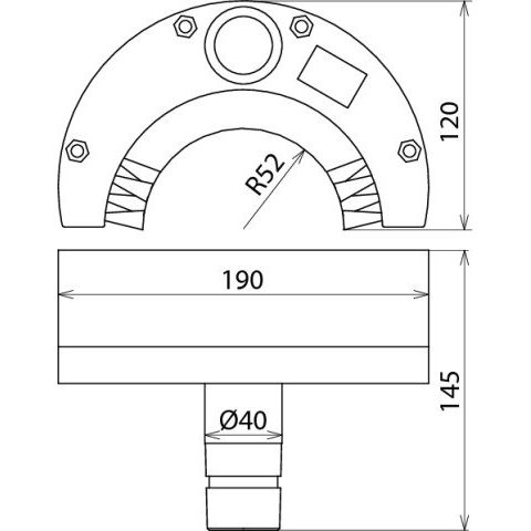 DEHN - Zubehör/Ersatzteile für Sicherheitsgeräte Halbrundbürste HRB 120 MS z. Absaugen D 120 mm