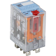 Comat Releco - Schaltrelais Miniature-Relais QRC blau C7-T21X/AC230V-Relec 8-pin, 2 CO, X=LED − 10 Stück