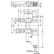 Bernstein - Scharnierschalter SHS3-U15Z-KA5-L-IPX