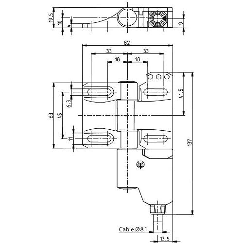Bernstein - Scharnierschalter SHS3-U15Z-KA5-L-IPX