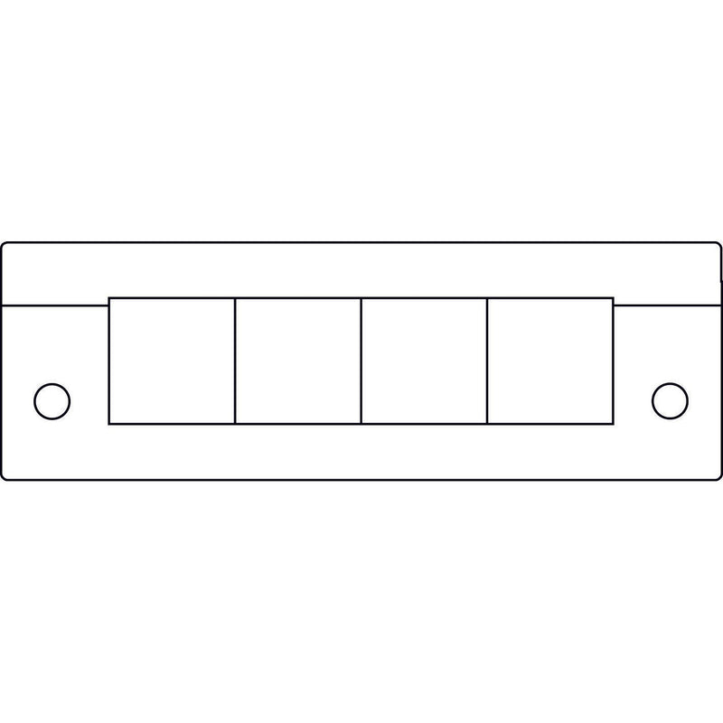 Icotek - Einführungsflansch für Kleingehäuse/Schaltschrank Kabeleinführung KEL-E4 schwarz − 10 Stück