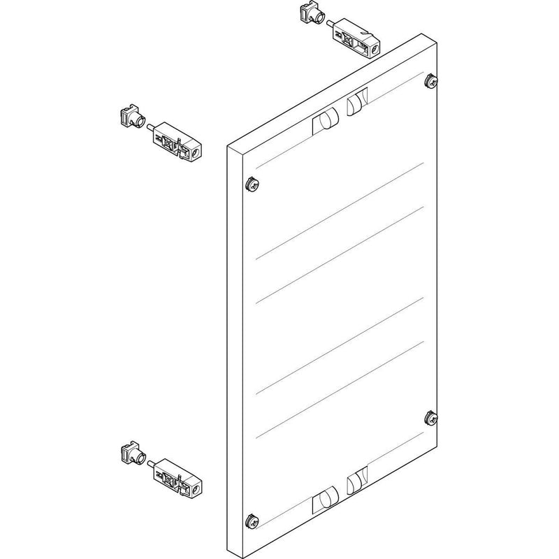 ABN - Verteilerfeld für Installationsverteiler ESPRO-Modul MF1370 flach BxH:250x450mm