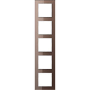 Jung - Abdeckrahmen Glasrahmen 5-fach mokka AC 585 GL MO waage-/senkrecht