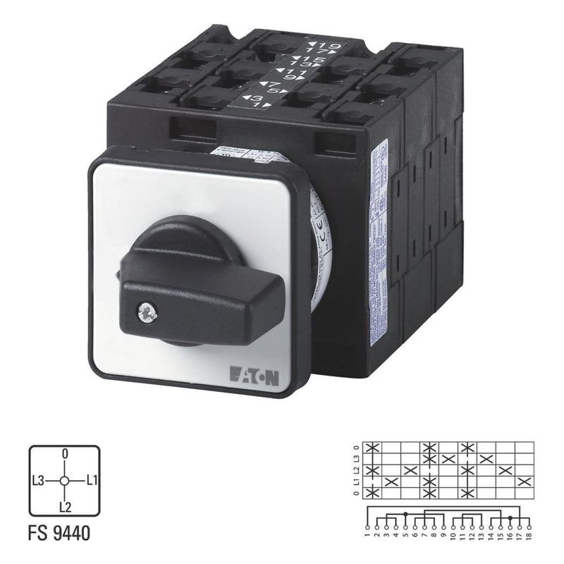 Eaton - Amperemeterumschalter Ein-Aus-Schalter T3-5-15925/E