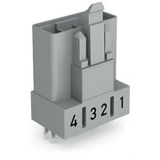 WAGO - Leiterplattensteckverbinder Stecker für Leiterplatten 890-854 4-polig,grau − 50 Stück
