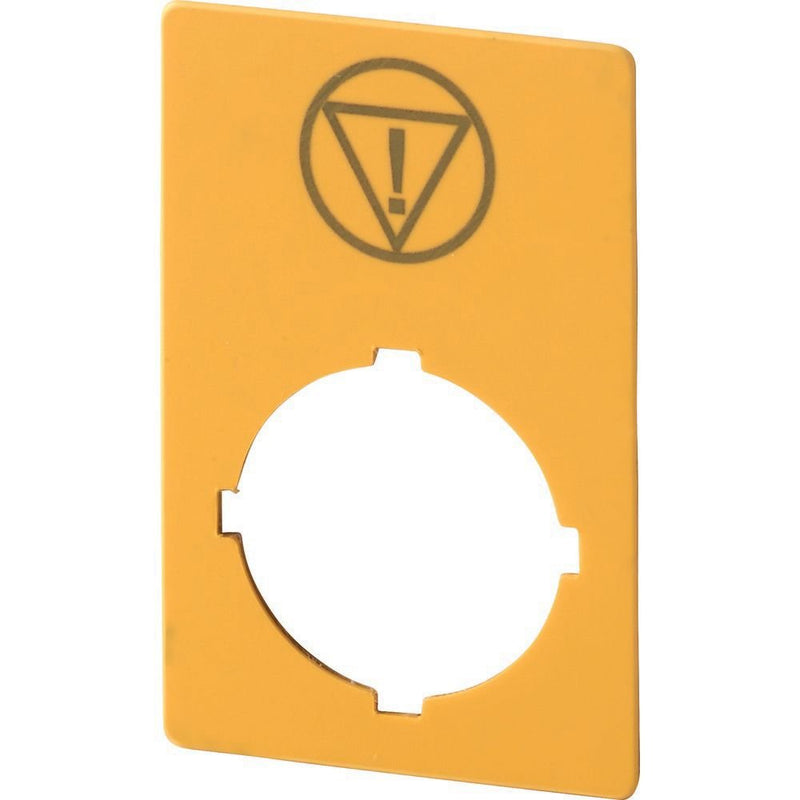 Eaton - Bezeichnungsschild für Befehlsgeräte Schild, NOT-AUS, gelb M22-XZK-ESS 50 x 33 mm − 10 Stück