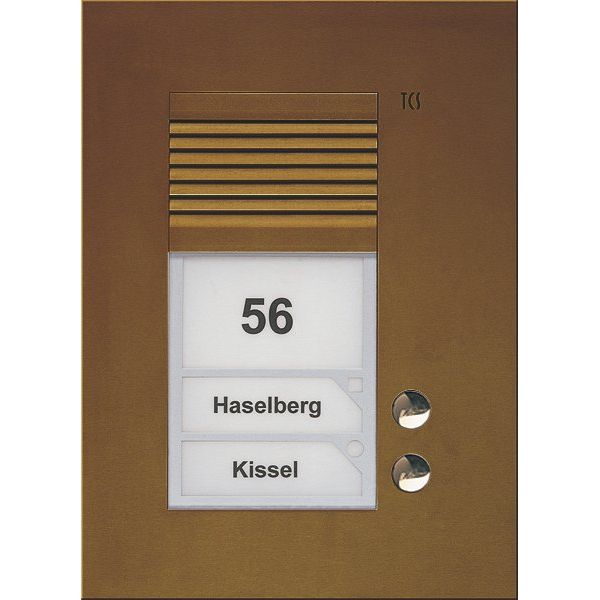TCS Tür Control - Türstation für Türkommunikation Audio Außenstation PUK 2 PUK02/1-EB Tasten 1spaltig UP b