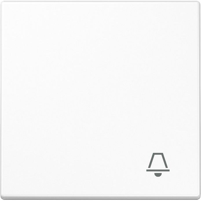 Jung - Abdeckung/Bedienelement für Installationsschalterprogramme Wippe Symbol KLINGEL aws LS 990 K WW für Taster