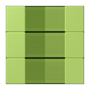 Jung - Abdeckung/Bedienelement für Installationsschalterprogramme Tastensatz 3fach LC 503 TSA 221 vert clair