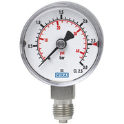 Wika Wiegand - Rohrfedermanometer Rohrfedmano 231.11.040 VA 7957425 1bar G1/4B ruecks