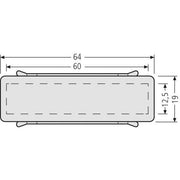Renz Metallwaren - Bezeichnungsmaterial für Installationsschalterprogramme Namensschild 97-9-00303 mit Feder