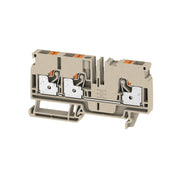 Weidmüller - Durchgangs-Reihenklemme Durchgangsklemme A3C 6 0,5-6,0 qmm, beige − 50 Stück