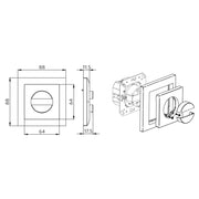 BEG Brück Electronic - Zubehör/Ersatzteile für Bewegungsmelder Rahmen 94344 perlweiß mt