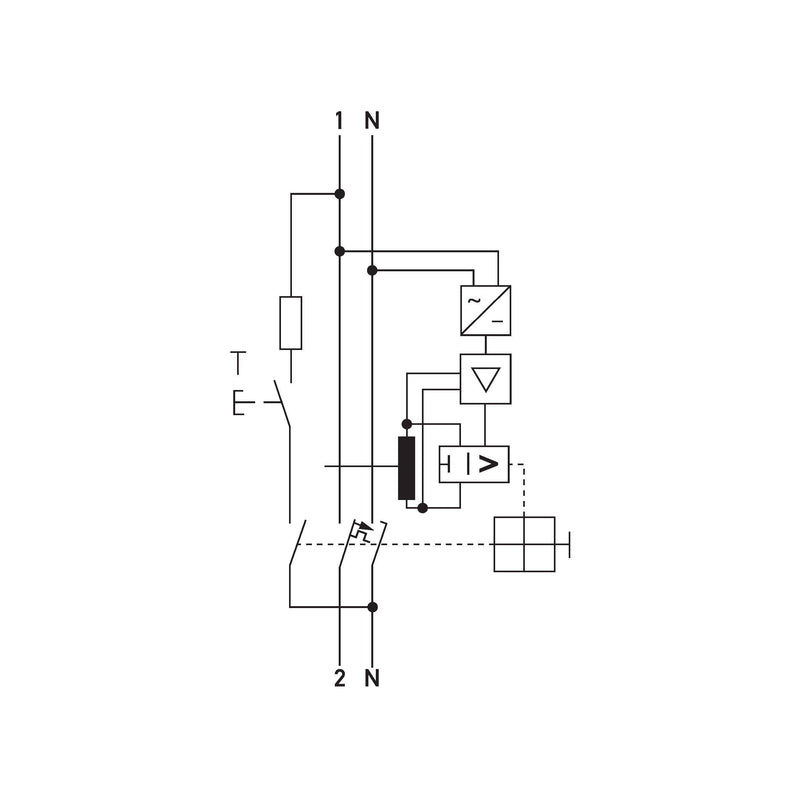 Doepke - Kombination FI-Schalter/Leitungsschutzschalter FI-/LS-Kombination DRCBO4C32/0,10/1NBNK