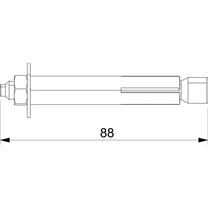 OBO Bettermann - Allzweckdübel Porenbetondübel PBD M8x10 88x12 − 25 Stück