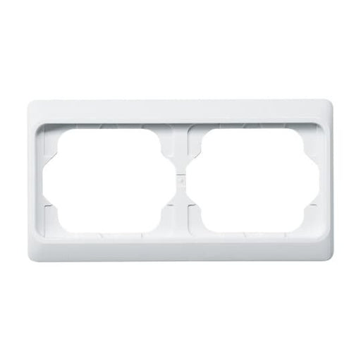 Busch-Jaeger - Abdeckrahmen Rahmen 2-fach 1722 KA-24G studioweiß, waage. − 1 Stück by Busch-Jaeger
