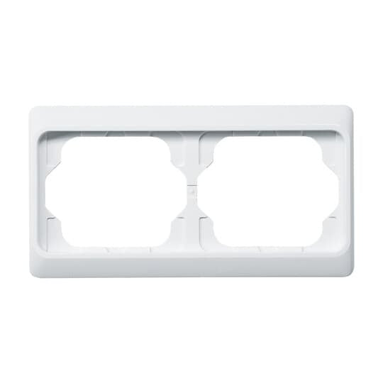 Busch-Jaeger - Abdeckrahmen Rahmen 2-fach 1722 KA-24G studioweiß, waage.  − 1 Stück
