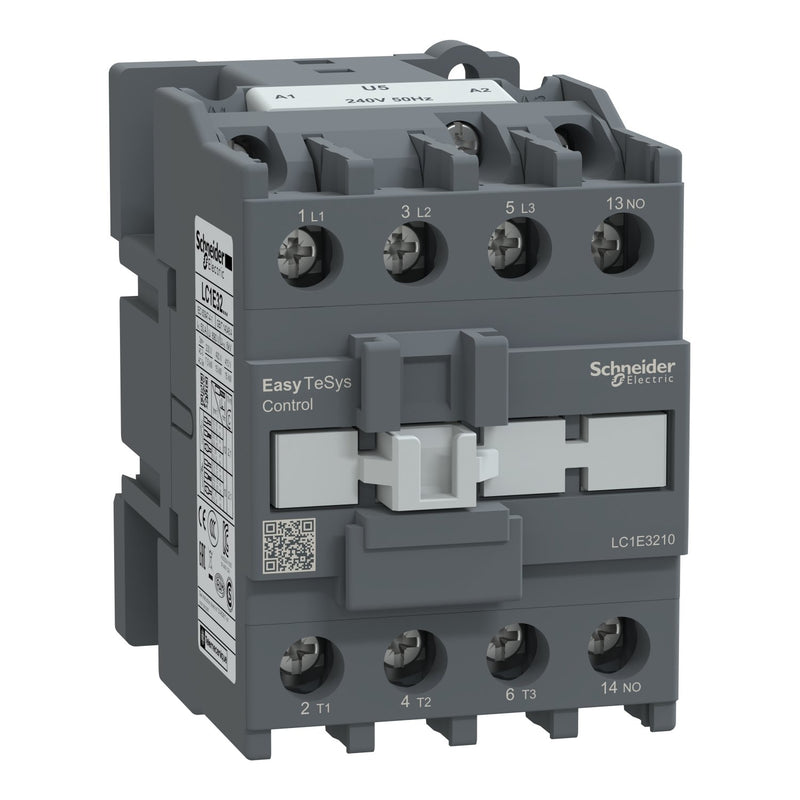 Schneider Electric - Leistungsschütz zum Schalten von Wechselstrom Leistungsschütz Easy TeSys LC1E3210U5 3P 32A 240VAC 50Hz