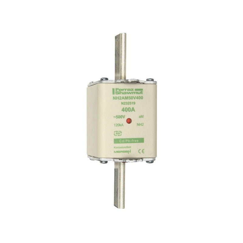 Mersen - Messersicherung Sicherungseinsatz NH Sond. NH2AM50V500 aM Gr.2 500A sfü KM − 3 Stück