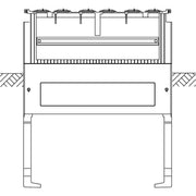 ABN - Sockel/Sockelelement (Schaltschrank) Festplatzsockel Gr.1 SX009 3-feld Höhe 900mm