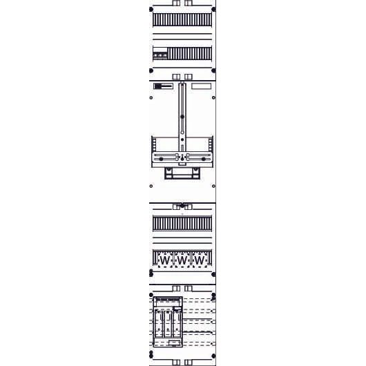 ABN - Zählerfeld Zähler-Wandlerfeld ZW19X430N 80A SAS-40mm/MPL