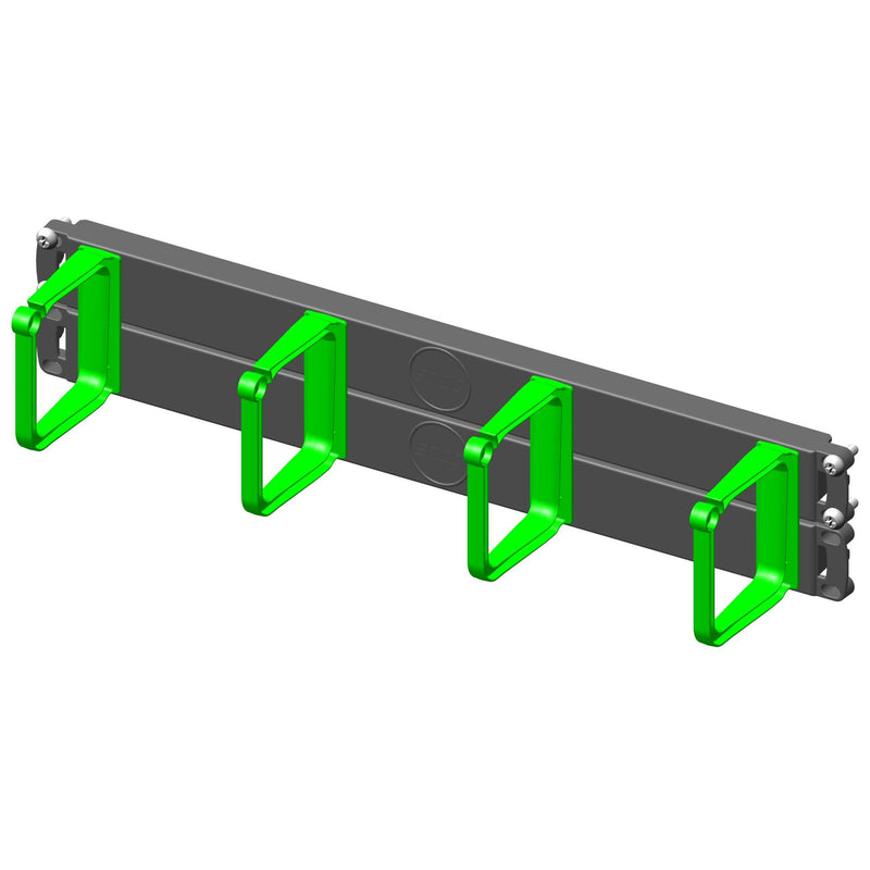 Enoc - Komponente für Verdrahtung, Kabeleinführung und -fixierung (Gehäuse/Schaltschr.) Querrangierpanel KPP 02-G 19 Zoll, 2HE