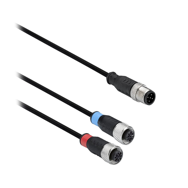 TMSS - Konfektioniertes Sensor-Aktor-Kabel Y-Verteiler M12 Steckverb. XZCRSR − 1 Stück