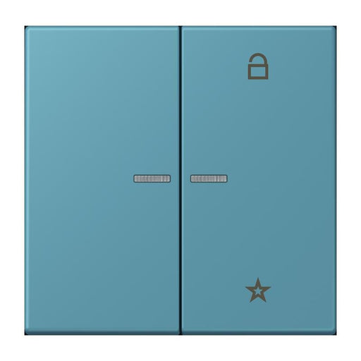 Jung - Bedienelement intelligent eNet Taster Universal 1f. FM LC 1701 212 ceruleen vif (32031)