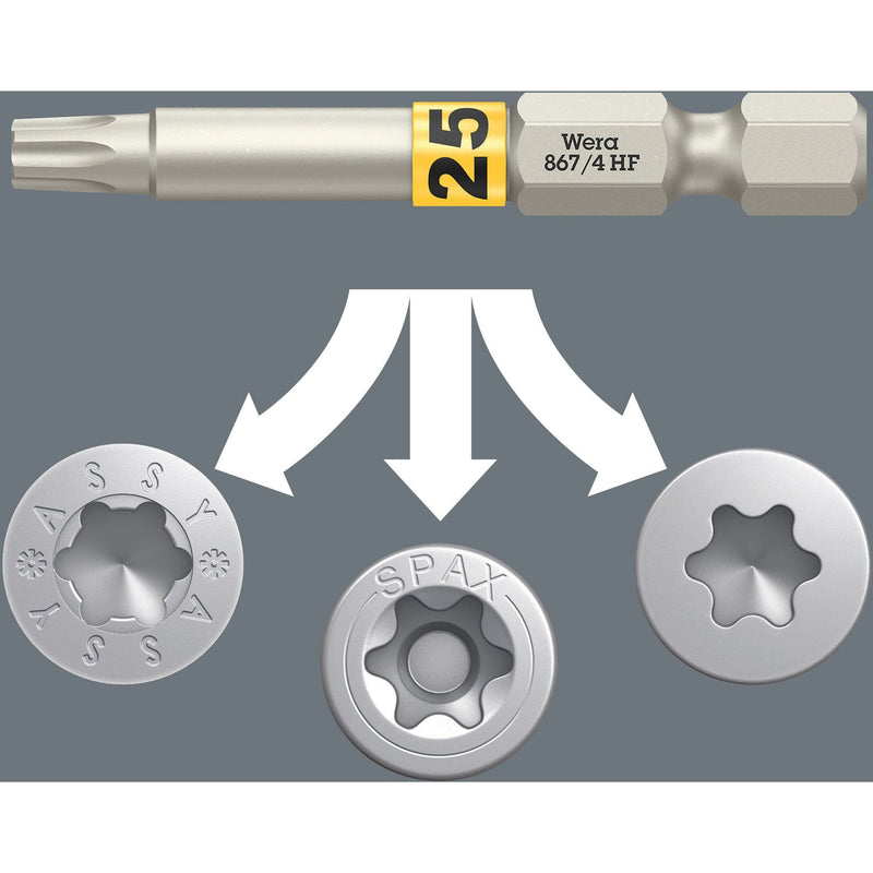 Wera - Bit-Set Bit-Check 6 Wood 05073639001 TX HF 1 SB