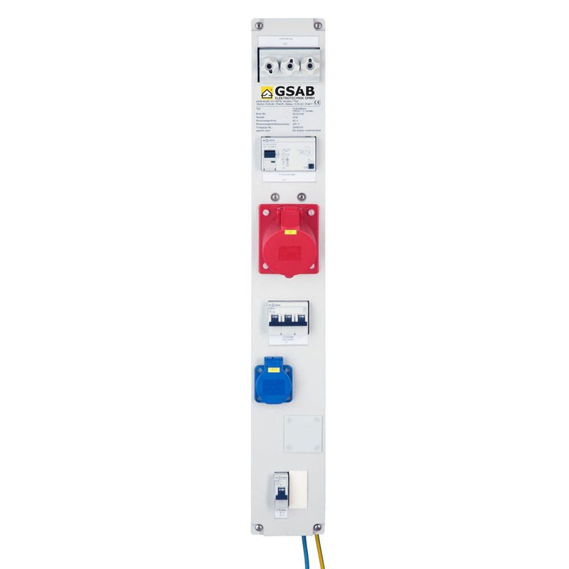 GSAB Elektrotechnik - CEE-Steckdosen-Kombination (IEC 60309) NH-Sicherungsschaltleiste 99.00.-02511 CEE16/5+1xSchutzk