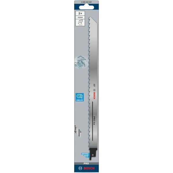 Bosch - Säbelsägeblatt PRO Ice S1211K 2608652901VE(2) Säbelsägeblatt 1,25 − 5 Packung