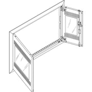 ABN - Tür/Bedientableau (Schaltschrank) Blendrahmen mit Mediatür GBRU33TM für UP-VT,3x3-reihig