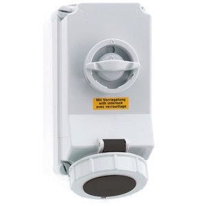 Bals Elektrotech - CEE-Steckdose abschaltbar, abgesichert (IEC 60309) Wandsteckdose abschaltbar 160179 verriegelt 32A 4p 5