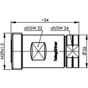 Telegärtner - Koax-Steckverbinder 7-16-Kabelbuchse SIMFIX 100024481 G23 (1/2Z FLEX)
