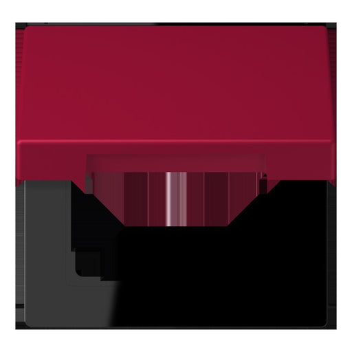 Jung - Abdeckrahmen Klappdeckel m. Stellfeder LC 990 BFKL 229 rouge carmin