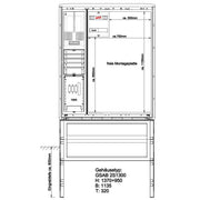 GSAB Elektrotechnik - Zähler-Komplettschrank Zählerschrank 25.00.1P11Gr.2-1300 1 Zähler
