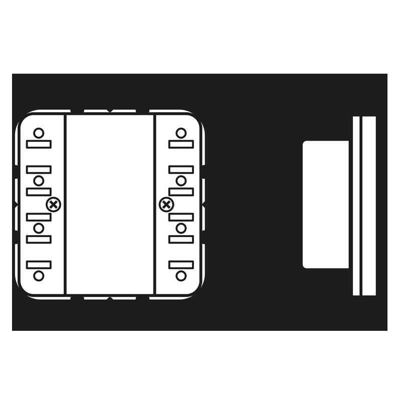 Jung - Bussystem-Mehrfach Bediengerät KNX-Raumcontroller-Modul CD 5194 KRM TS D kompakt 4-fach