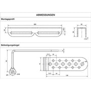Scharnberger+Hasenbein - Mechanisches Zubehör/Ersatzteile für Leuchten Eckhalter 300mm 39471