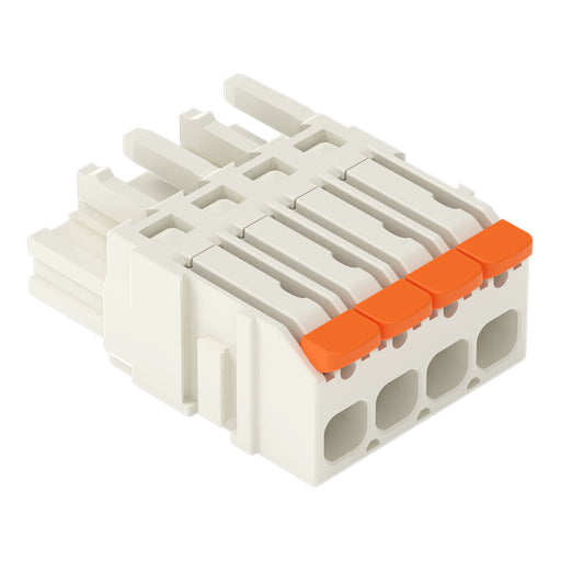 WAGO - Kabelsteckverbinder für Leiterplattensteckverbinder 1-Leiter-Federleiste,Hebel 2721-1104/326-000 PushinCAGECLAMP,lgr − 100 Stück