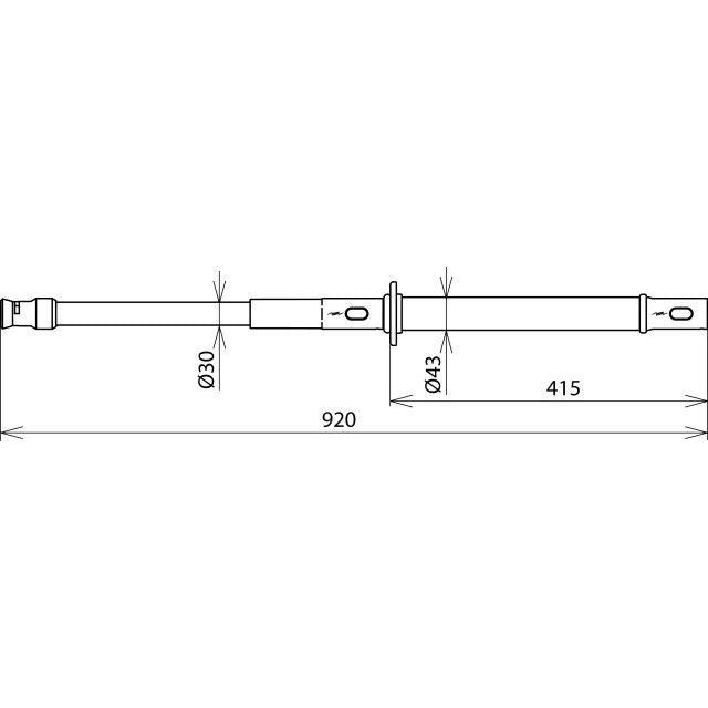DEHN - Betätigungsstange Erdungsstange EST SQ STK 920 f. Spindel-Querstift