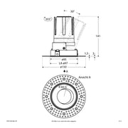 EVN Lichttechnik - Downlight/Strahler/Flutlicht LED-Einbauleuchte modular F02R11AM1840L15P Konfigurationstype