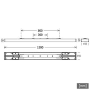 LTS Licht&Leuchten - Decken-/Wandleuchte LED-Anbauleuchte MILAA1041500840D.ws 840, DALI, weiß