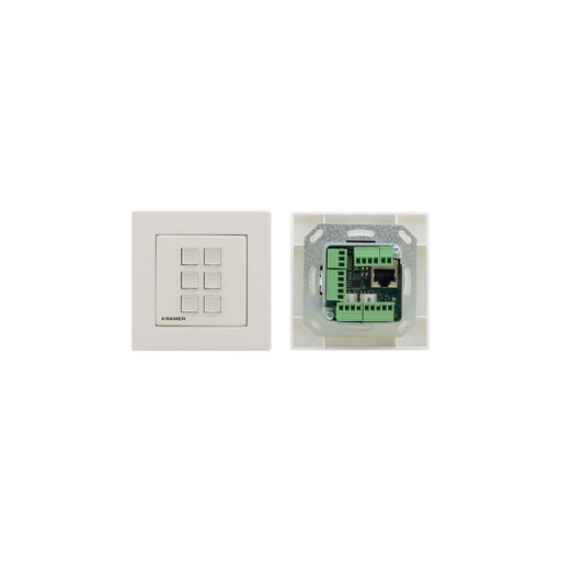 Kramer - Zentrales Steuersystem für Gebäude 6-Tasten Raumsteuerung RC-306/US-D(W/B) Frontblende sw/ws