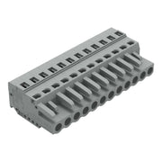WAGO - Kabelsteckverbinder für Leiterplattensteckverbinder 1-Leiter-Federleiste 231-112/102-000 CAGECLAMP,2,5 mm²,gr − 25 Stück