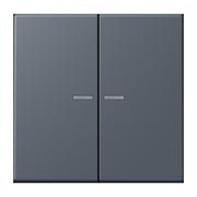 Jung - Bedienelement intelligent Taster 2fach BT LC 17102 262 gris fonce 59