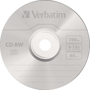 Verbatim - Speichermedium digital CD-RW 80Min/700MB/8-12x 43480 (VE10) Cakebox (10 Disc)